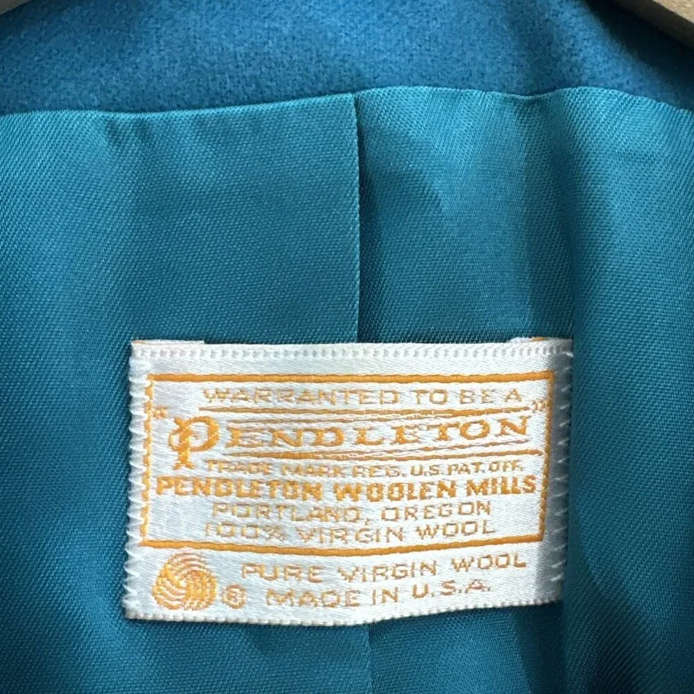 Pendleton‎ Wool Skirt Suit 2 Piece Set Jacket 12 Skirt 10 Lined Vintage 100%Wool